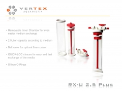 RX-U 2.5, 2.5 Liter Universal Media Reactor with a inner chamber for easy exchange even of higher amount of Media