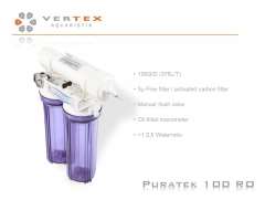 Puratek 100 RO | 100GpD / 375 LpD Ratio ~1:2,5 |