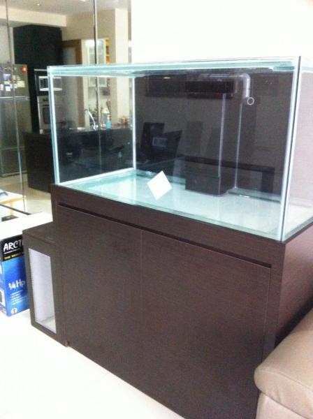 crystal glass fish tank