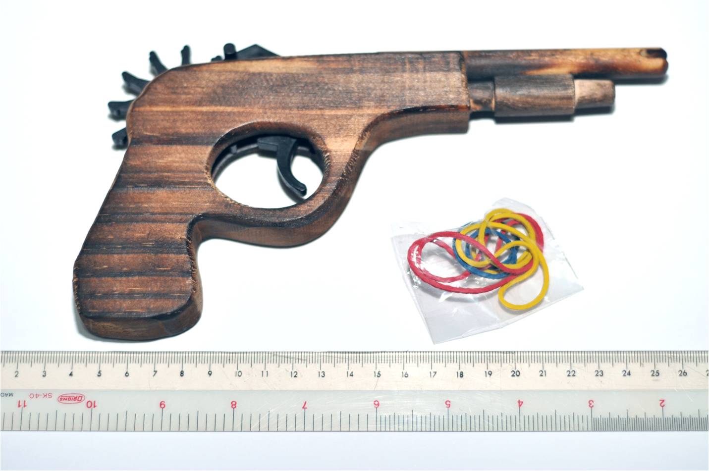 Classic Wooden Rubber Band Gun (New In Packaging) NonAquarium