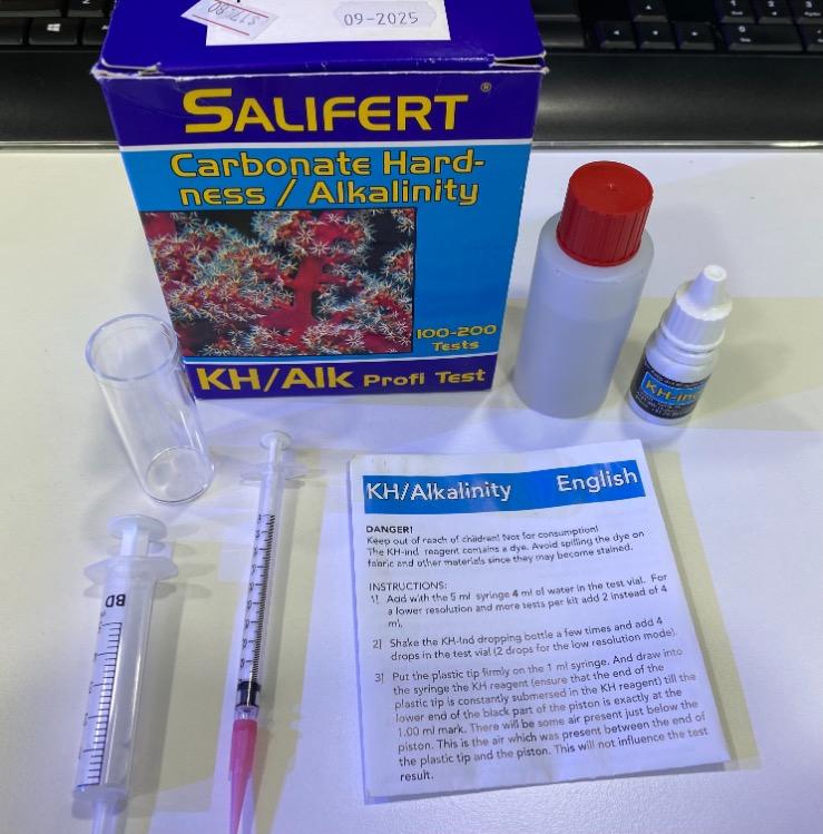 Salifert KH/Alkalinity Test Kit (80 left) 10 Sell off/Pasar Malam