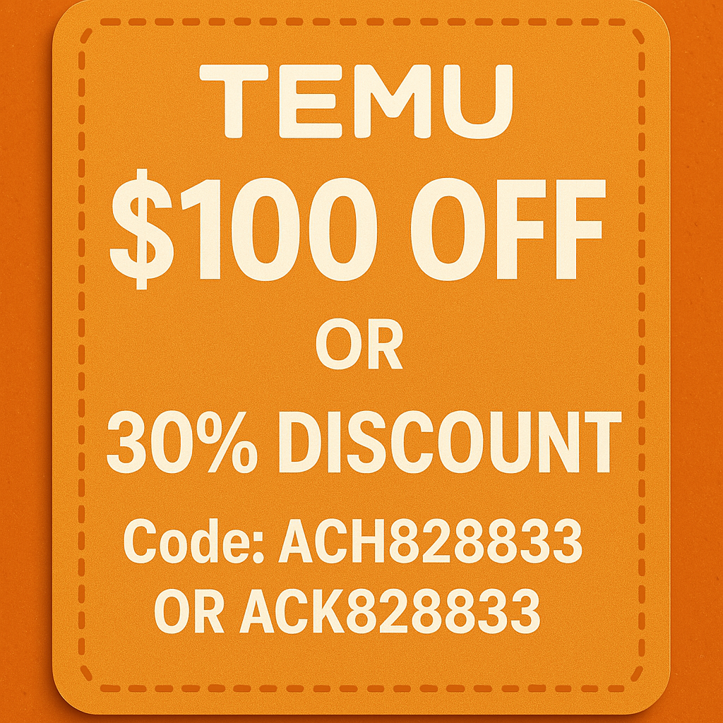 Temu Coupon Code 2025➬ ["^ach828833^"] (30 off) for new Existing Customers