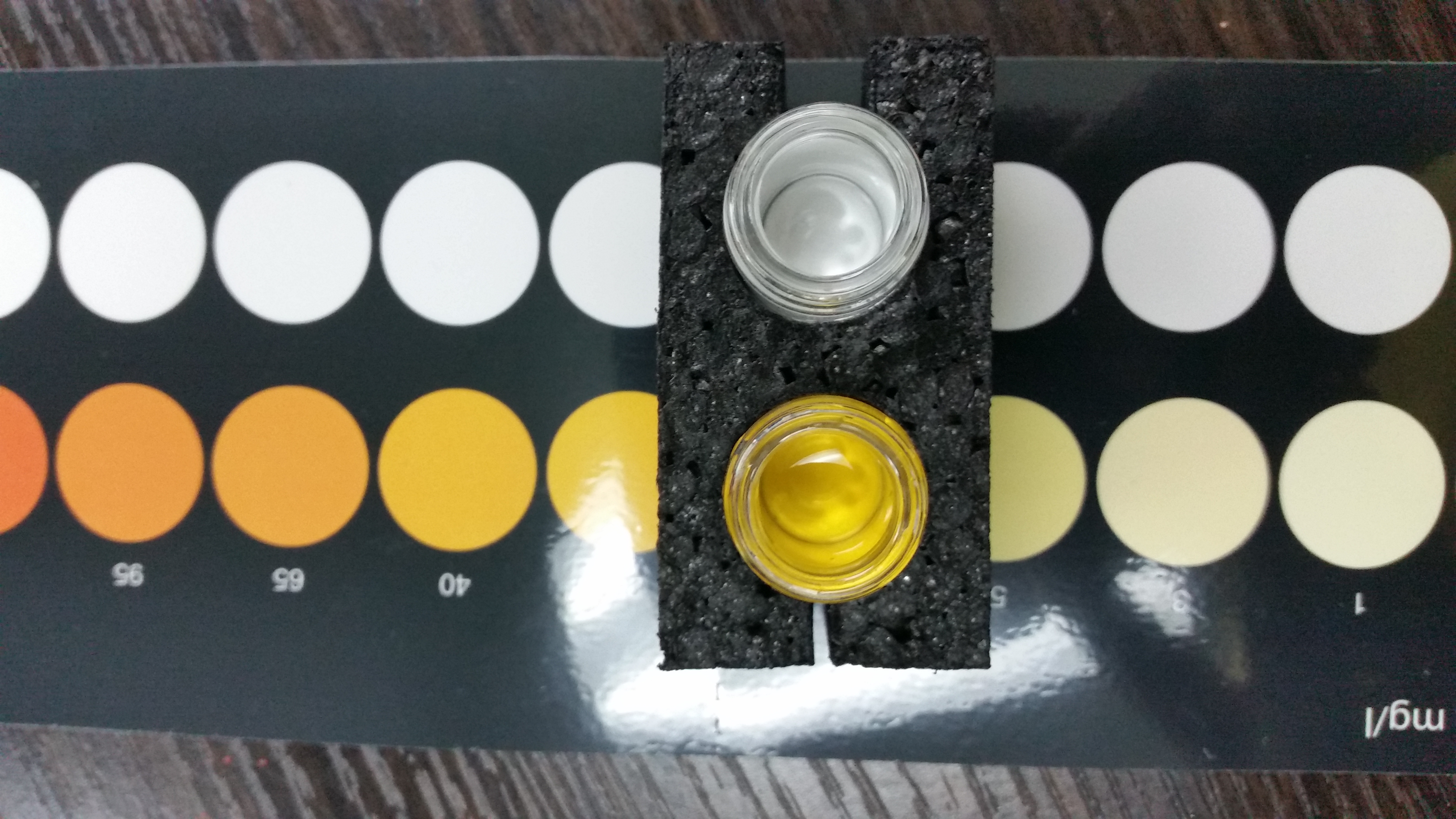 Nyos Nitrate test kit has easily read scale and takes only two steps, Reef  Builders